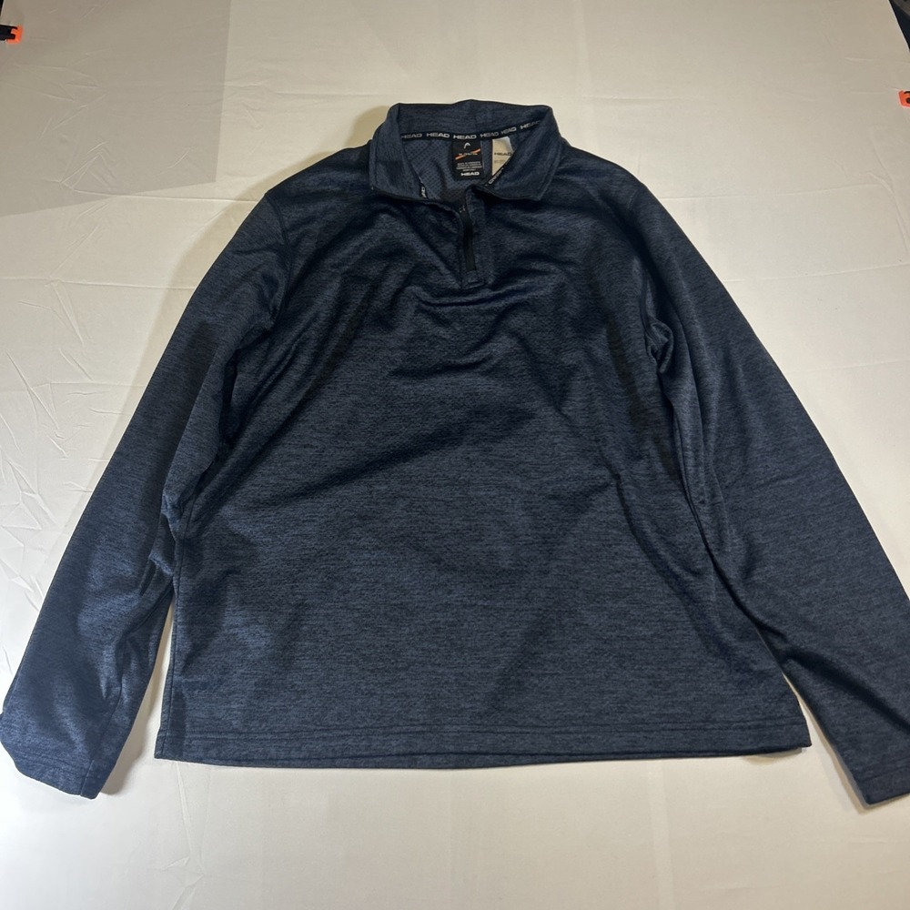 Duck Head Men's Extra Large Polyester 1/4 Zip Navy Blue‎ Pullover Very Soft
